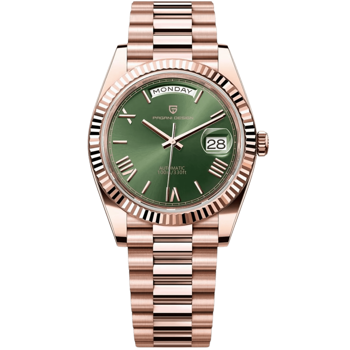 Day-Date Rose Gold Green